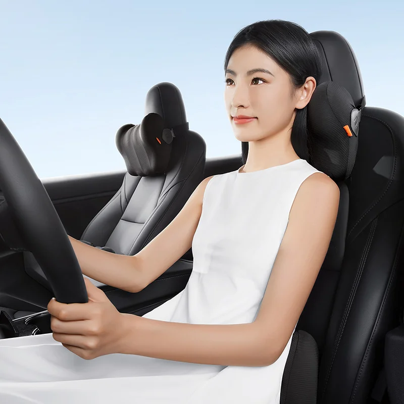 Baseus ComfortRide Series Car Cooling Lumbar Pillow - Cluster Black - Image 5