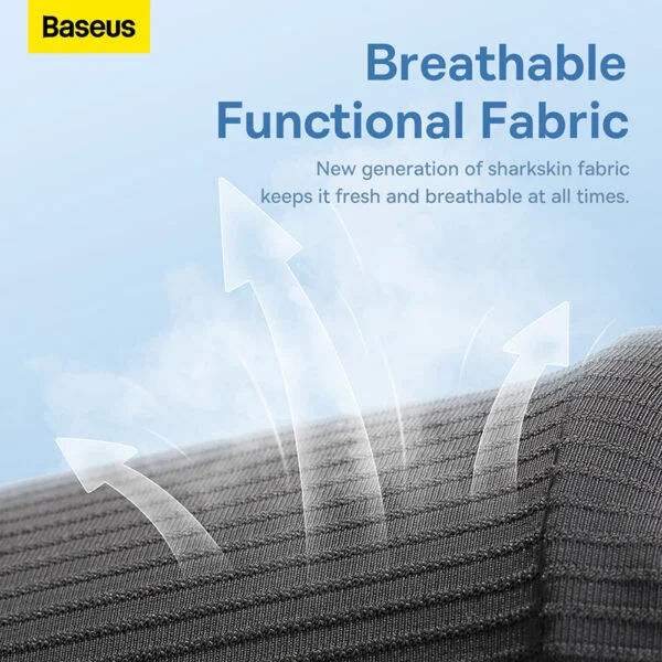 Baseus ComfortRide Series Car Cooling Lumbar Pillow - Cluster Black - Image 3