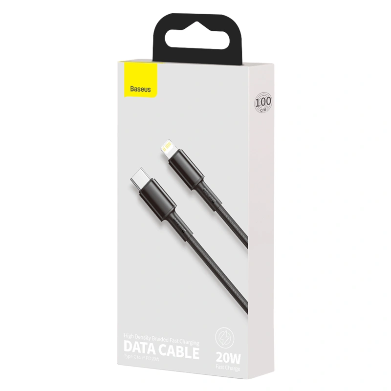 Baseus High Density Braided Fast Charging Data Cable Type-C to IP PD 20W - Image 2