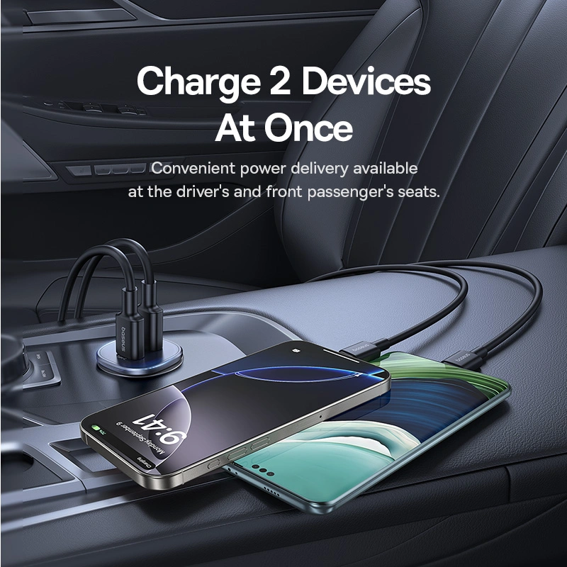 Baseus GoTrip DP1 Car Charger C+U 30W - Image 9
