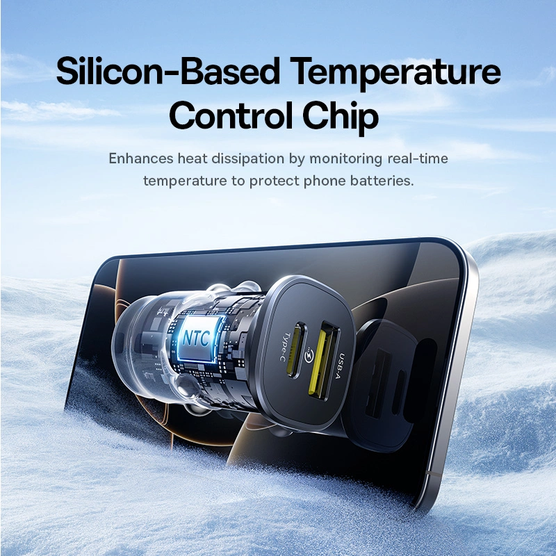 Baseus GoTrip DP1 Car Charger C+U 30W - Image 5