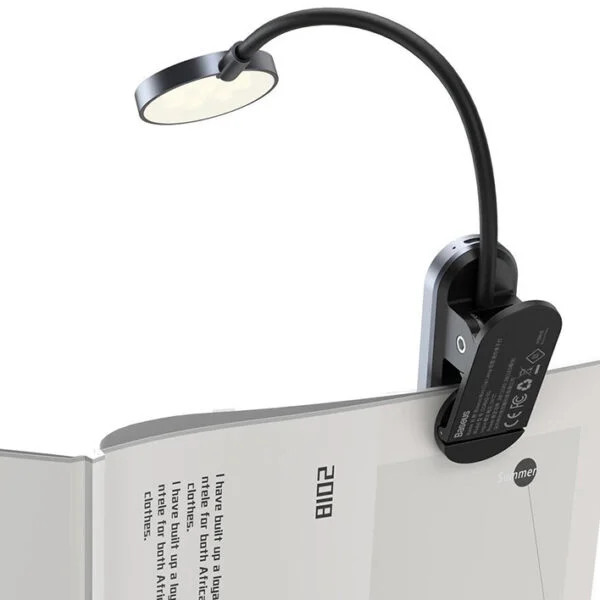 Baseus Comfort Reading Mini Clip Lamp - Dark Gray - Image 3