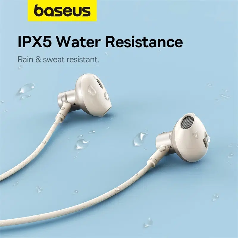 Baseus Bowie P1 Neckband Wireless Earphones Stellar White - Image 8