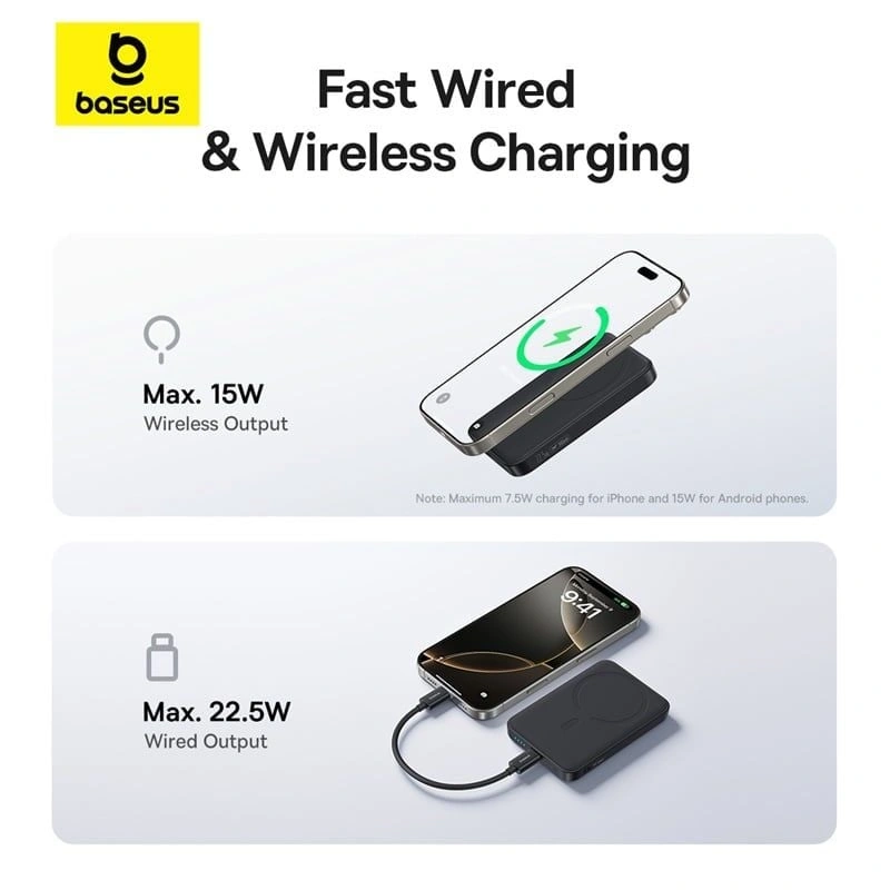 Baseus EnerFill FM11 Ultra-Mini Magnetic Power Bank 10000mAh 22.5W - Image 6